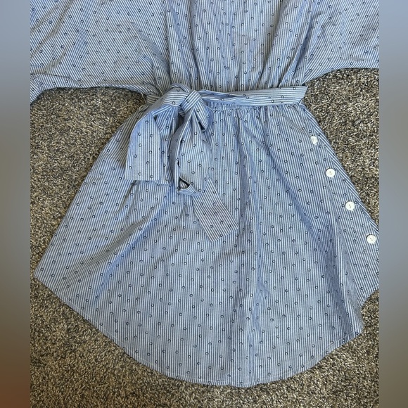 Zapelle unique artistic style top with tie belt cuffed sleeves size XS - Picture 6 of 12